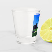 ゴルフ場でグリップして引き裂く ショットグラス (左)