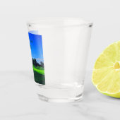 ゴルフ場でグリップして引き裂く ショットグラス (右)