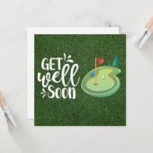 ゴルフ場でゴルファーの体調を整える カード (正面/裏面インサイチュ)