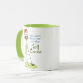 ゴルフ場で マグカップ (正面左)