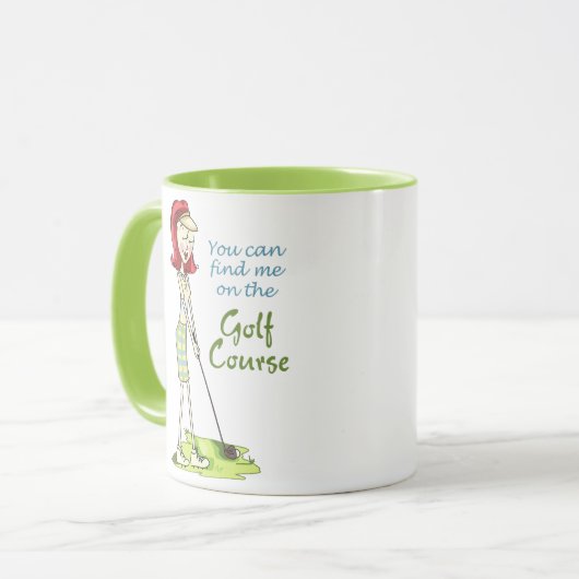 ゴルフ場で マグカップ (正面左)