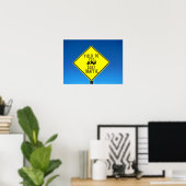 ゴルフ場に向かう ポスター (ホームオフィス)