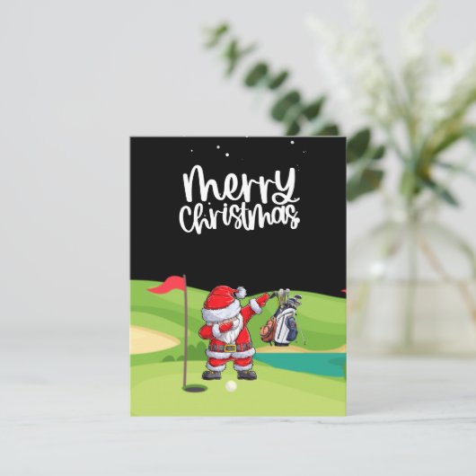 ゴルフ場のゴルフサンタクロース シーズンカード (スタンド正面)
