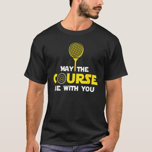 ゴルフ場のゴルフティーでコースを楽しもう Tシャツ (正面)