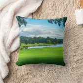 ゴルフ場の夏 クッション (ブランケット)