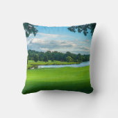 ゴルフ場の夏 クッション (裏面)