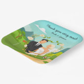 ゴルフ場の新郎新婦のゴルフ結婚場 ペーパープレート (傾斜あり)