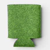 ゴルフ場の美しい緑の草の質感 缶クーラー (裏面)