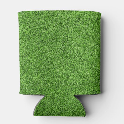 ゴルフ場の美しい緑の草の質感 缶クーラー (裏面)