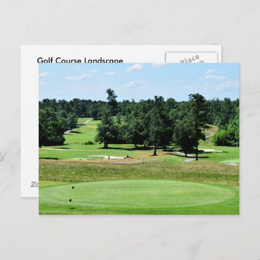 ゴルフ場の風景 ポストカード (正面/裏面)