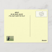 ゴルフ場はがき ポストカード (裏面)