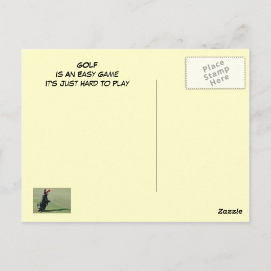 ゴルフ場はがき ポストカード (裏面)