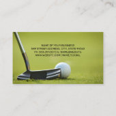 ゴルフ場を履くゴルファー 名刺 (裏面)