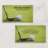 ゴルフ場を履くゴルファー 名刺 (正面/裏面)