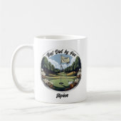 ゴルフ場クラブ及びボー最高のルパパ名別 コーヒーマグカップ (左)