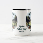 ゴルフ場クラブ及びボー最高のルパパ名別 ツートーンマグカップ (中央)