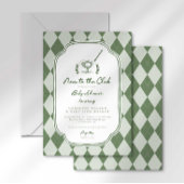 ゴルフ場デビューに最適なアルゴイル 新しい仲間にお披露目 ゴルフ ベイビーシャワー 招待状