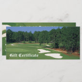 ゴルフ場事業のギフト券 (正面/裏面)