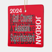 ゴルフ場助監督・準外 セラミックオーナメント (左)