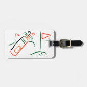 ゴルフ場面 ラゲッジタグ (正面横)