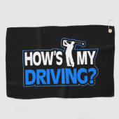 ゴルフ場 – 私の運転の仕方 –  ゴルフタオル (横)