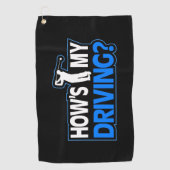 ゴルフ場 – 私の運転の仕方 –  ゴルフタオル (正面)