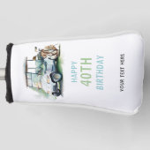 ゴルフ大人誕生日ギフトパーソナライズされた ゴルフヘッドカバー (正面)