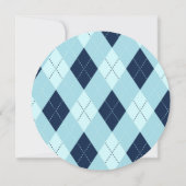 ゴルフ大人誕生日パルティー水彩色 招待状 (裏面)