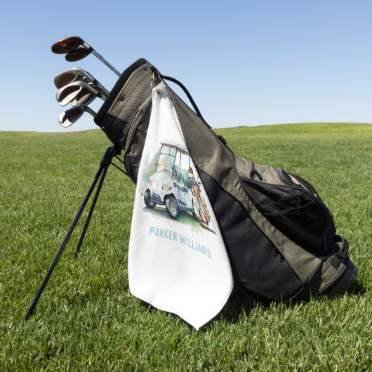 ゴルフ大人誕生日 ゴルフタオル (グリーン)