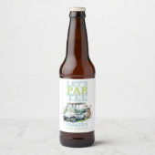 ゴルフ大人誕生日 パーソナライズされた ビールラベル (正面)