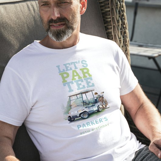 ゴルフ大人誕生日 パーソナライズされた Tシャツ