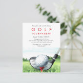 ゴルフ大会年次招待状 ポストカード (スタンド正面)