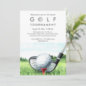 ゴルフ大会年次招待状 招待状 (スタンド正面)