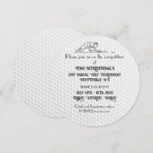 ゴルフ大会 ゴルフボール ご招待 招待状 (正面/裏面)