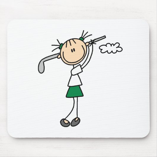 ゴルフ女の子のマウスパッド マウスパッド (正面)