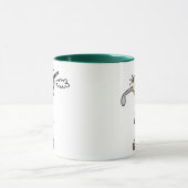 ゴルフ女の子のマグ マグカップ (中央)