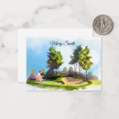 ゴルフ女は遊ゴルフだ ノートカード (正面/裏面インサイチュ)