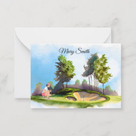 ゴルフ女は遊ゴルフだ ノートカード