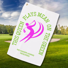 ゴルフ女子がグリーンで大暴れ QUEEN PLAYS MEAN ON THE GREEN ゴルフタオル