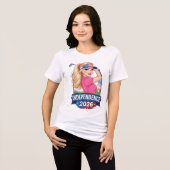 ゴルフ女子 独立 トライブレンドTシャツ (正面全面)