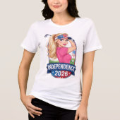 ゴルフ女子 独立 トライブレンドTシャツ (正面)