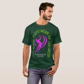 ゴルフ女子 QUEEN PLAYS MEAN ON THE GREEN ユーモア Tシャツ (正面フル)
