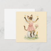 ゴルフ女子 Save the Date 花嫁  ブライズメイドパーティー 招待状 (正面/裏面)