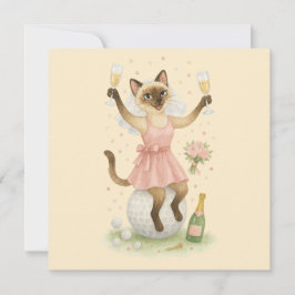 ゴルフ女子 Save the Date 花嫁  ブライズメイドパーティー 招待状