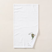 ゴルフ女性ゴルファーのウォーミングアップ バスタオルセット (ハンドタオル)