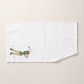 ゴルフ女性ゴルファーのウォーミングアップ バスタオルセット (ハンドタオル)