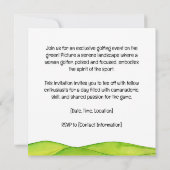 ゴルフ女性ゴルファーパーティー セーブザデート (裏面)