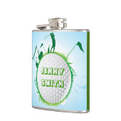 ゴルフ女性フラスコの世界 フラスク (左)