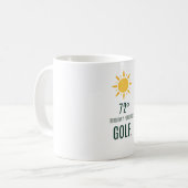 ゴルフ好きな人の誕生日に コーヒーマグカップ (正面左)