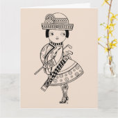 ゴルフ好きな女性のためのユーモアあふれる誕生日カード カード (黄色い花)